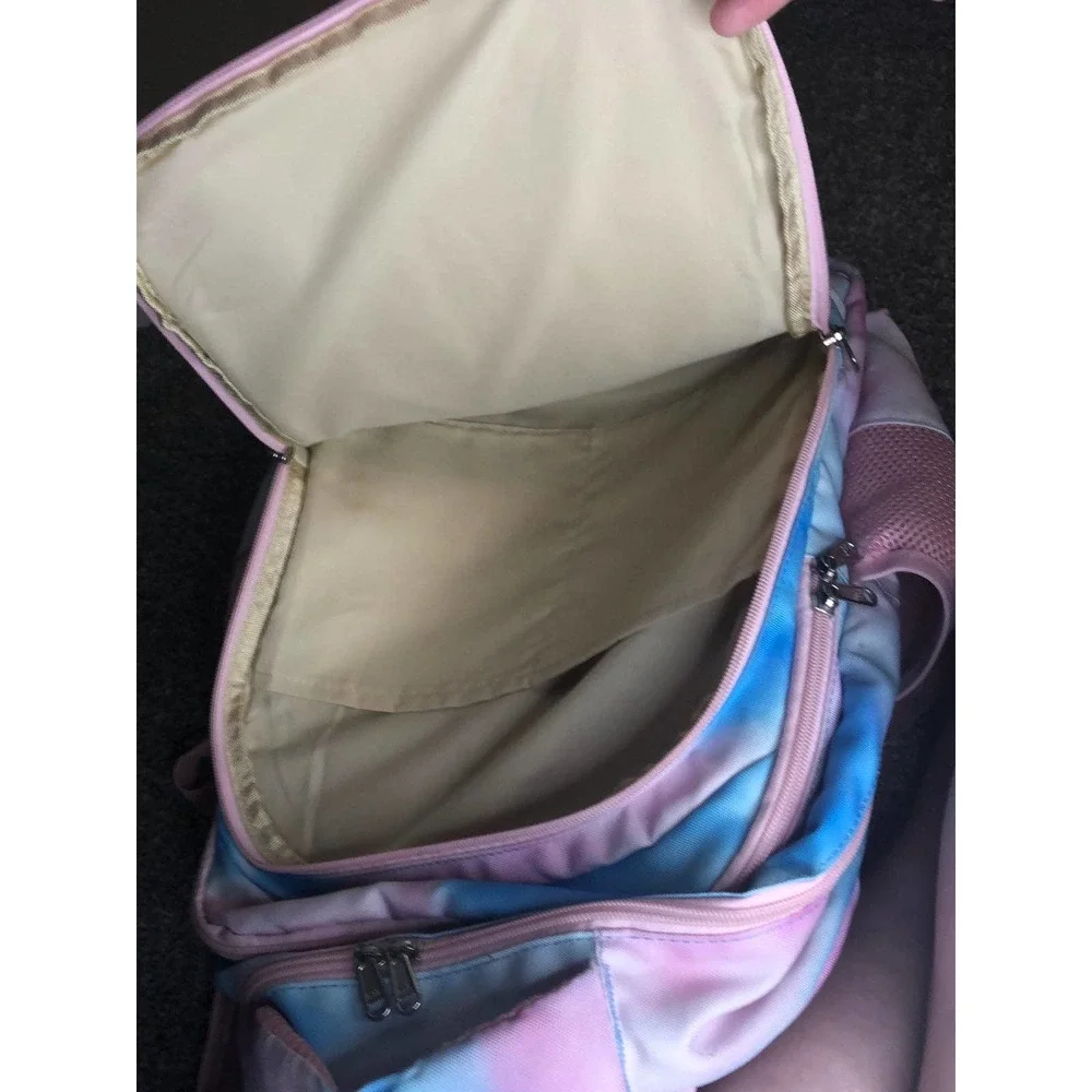 Unicorn-tie Dye Rainbow Bookbag and Lunchbox
